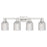 Innovations Bridal Veil 4Lt 32" Bath, Satin Nickel/Clear