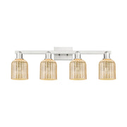 Innovations Bridal Veil 4Lt 32" Bath, Satin Nickel/Mercury - 716-4W-SN-G559-5ME
