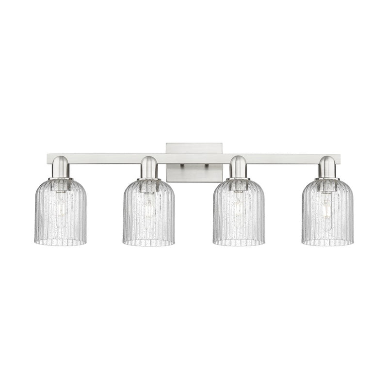 Innovations Bridal Veil 4Lt 32" Bath, Satin Nickel/Seed