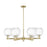 Innovations Preston 6Lt 24" Globe Stem Chandelier, AB/CL - 716-6CR-AB-G458-7CL