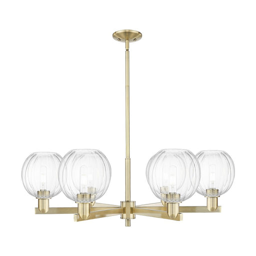 Innovations Preston 6Lt 24" Globe Stem Chandelier, AB/CL - 716-6CR-AB-G458-7CL