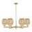 Innovations Preston 6Lt 24" Bell Stem Chandelier, AB/MC - 716-6CR-AB-G459-6ME