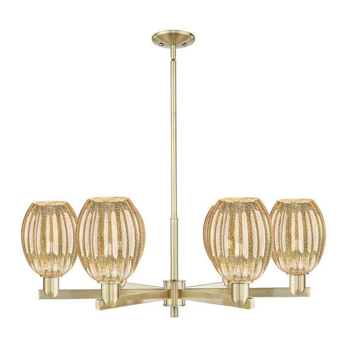 Innovations Preston 6Lt 24" Bell Stem Chandelier, AB/MC - 716-6CR-AB-G459-6ME