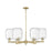 Innovations Preston 6Lt 24" Jar Stem Chandelier, AB/Clear - 716-6CR-AB-G460-7CL