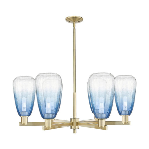 Innovations BH Almond 6Lt 24" Stem Chandelier, AB/SB - 716-6CR-AB-G480-6SB