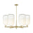Innovations BH Cloche 6Lt 24" Stem Chandelier, AB/Opal - 716-6CR-AB-G482-7OP
