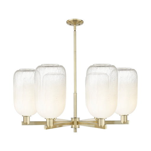 Innovations BH Cloche 6Lt 24" Stem Chandelier, AB/Opal - 716-6CR-AB-G482-7OP