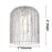 Innovations Bridal Veil 6Lt 35" Stem Chandelier, AB/Blue