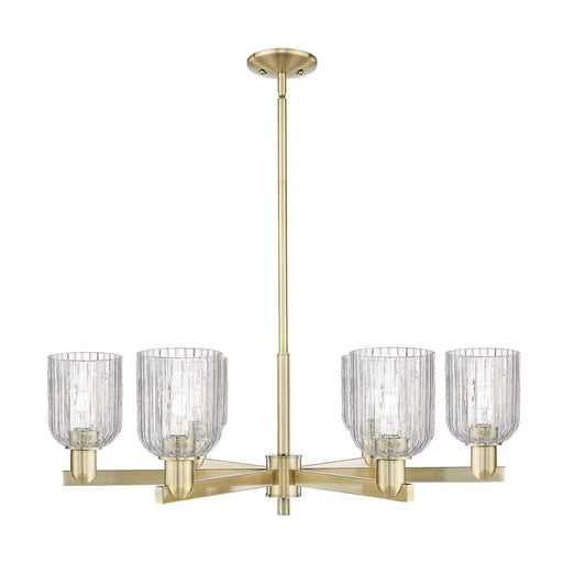 Innovations Bridal Veil 6Lt 35" Stem Chandelier, AB/Clear - 716-6CR-AB-G559-5CL