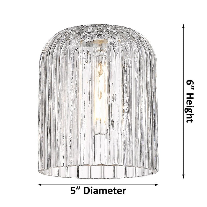 Innovations Bridal Veil 6Lt 35" Stem Chandelier, Antique Brass/Smoke