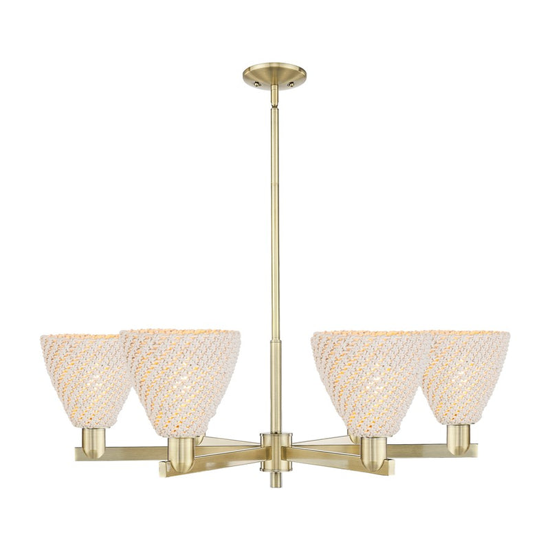 Innovations NB Dome 6Lt 24" Chandelier, AB/NF - 716-6CR-AB-NBD-75-NAT