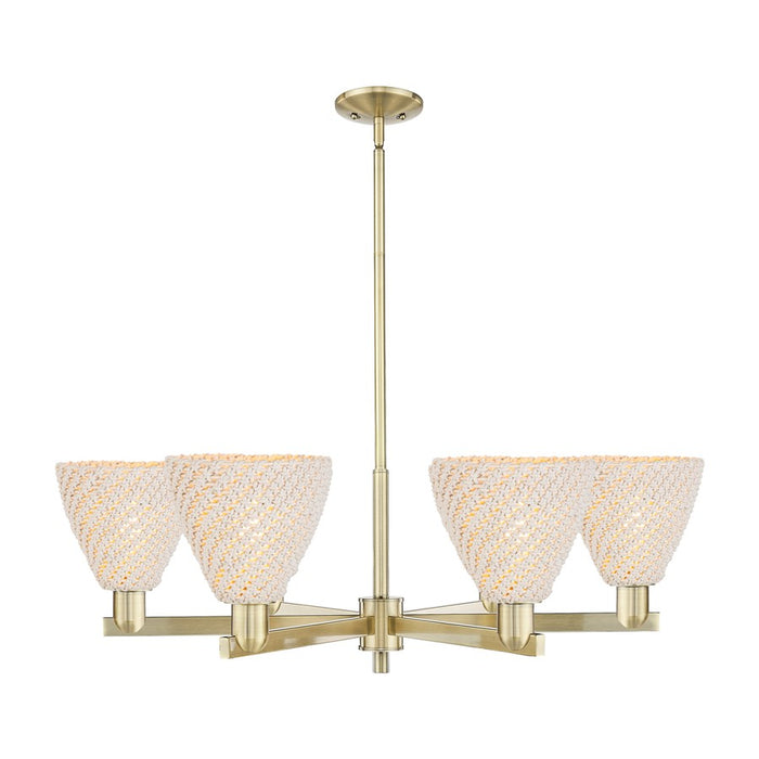 Innovations NB Dome 6Lt 24" Chandelier, AB/NF - 716-6CR-AB-NBD-75-NAT