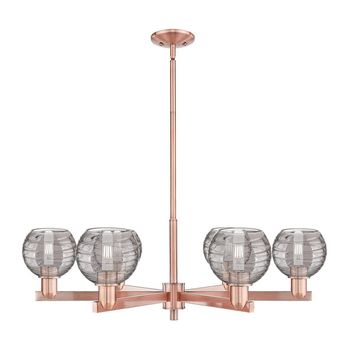 Innovations ADS 6Lt 24" Stem Chandelier, CP/SM - 716-6CR-AC-G1213-6SM