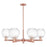 Innovations Preston 6Lt 24" Globe Stem Chandelier, CP/CL - 716-6CR-AC-G458-7CL