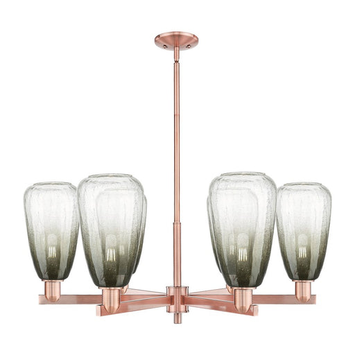 Innovations BH Almond 6Lt 24" Stem Chandelier, CP/SL - 716-6CR-AC-G480-6SL
