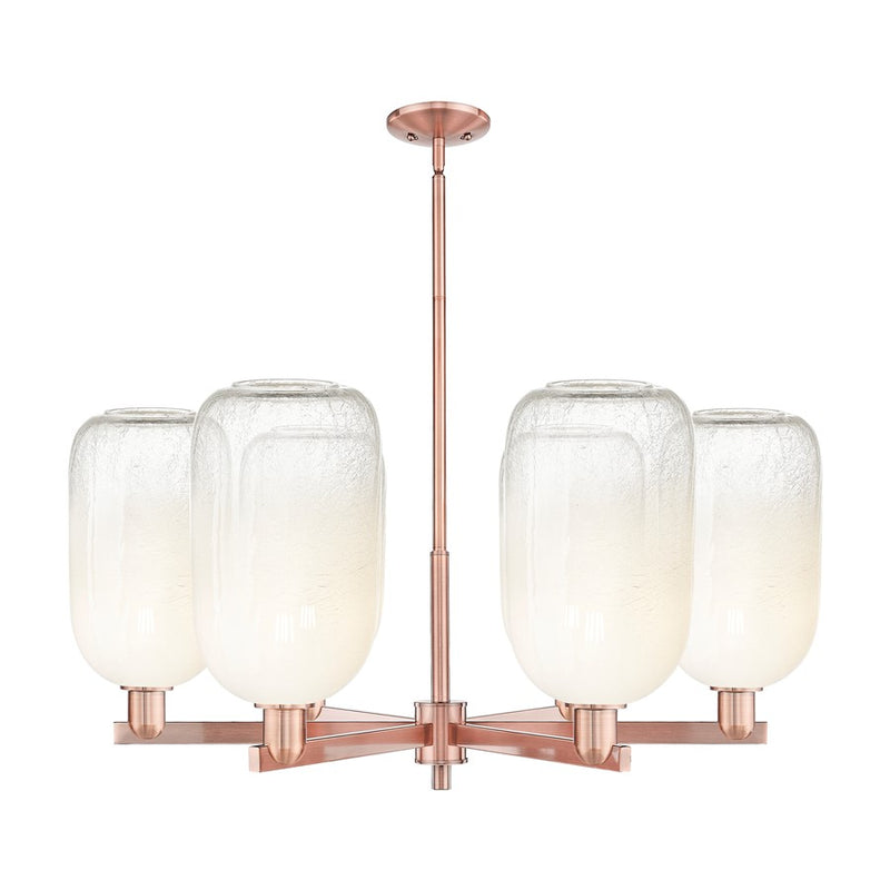 Innovations BH Cloche 6Lt 24" Stem Chandelier, CP/OP - 716-6CR-AC-G482-7OP