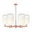 Innovations BH Cloche 6Lt 24" Stem Chandelier, CP/OP - 716-6CR-AC-G482-7OP