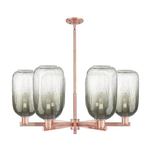 Innovations BH Cloche 6Lt 24" Stem Chandelier, CP/SL - 716-6CR-AC-G482-7SL