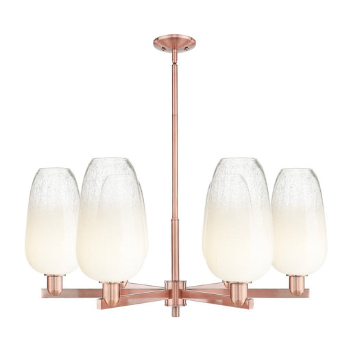 Innovations BH Flute 6Lt 24" Stem Chandelier, CP/Opal - 716-6CR-AC-G484-7OP