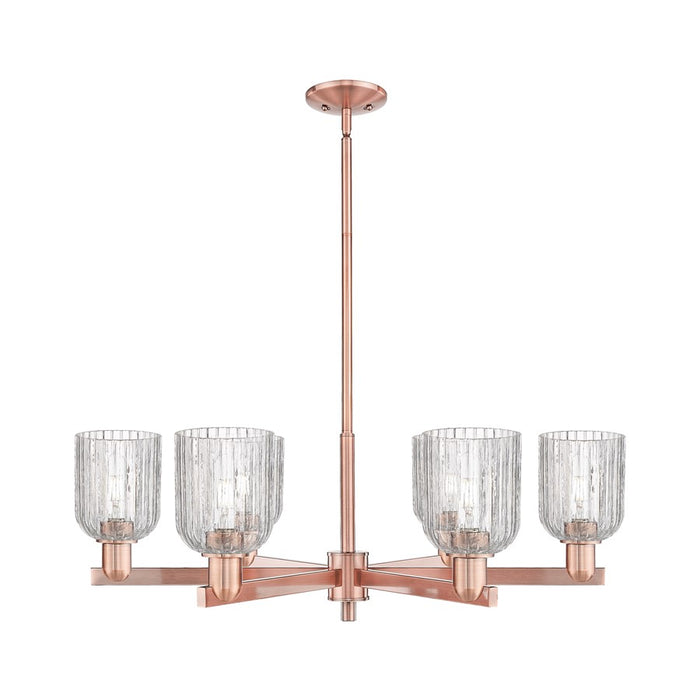 Innovations Bridal Veil 6Lt 35" Stem Chandelier, CP/Clear - 716-6CR-AC-G559-5CL