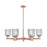Innovations Bridal Veil 6Lt 35" Stem Chandelier, CP/SM - 716-6CR-AC-G559-5SM