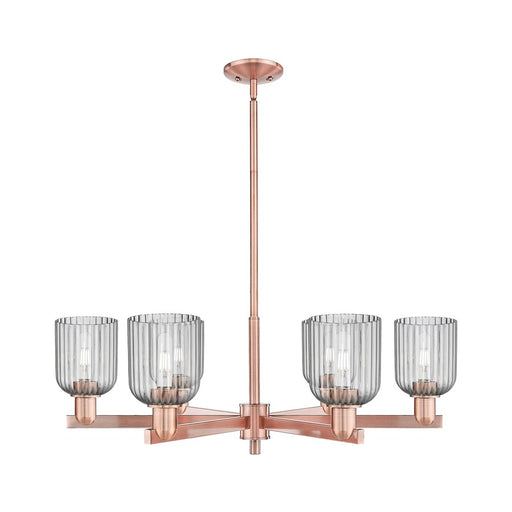 Innovations Bridal Veil 6Lt 35" Stem Chandelier, CP/SM - 716-6CR-AC-G559-5SM
