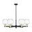 Innovations Preston 6Lt 24" Globe Stem Chandelier, BKS/CL - 716-6CR-BAB-G458-7CL