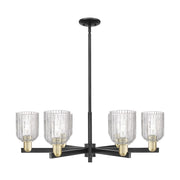 Innovations Bridal Veil 6Lt 35" Stem Chandelier, BKBS/CL - 716-6CR-BAB-G559-5CL