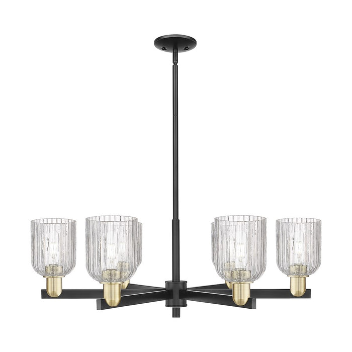 Innovations Bridal Veil 6Lt 35" Stem Chandelier, BKBS/CL - 716-6CR-BAB-G559-5CL