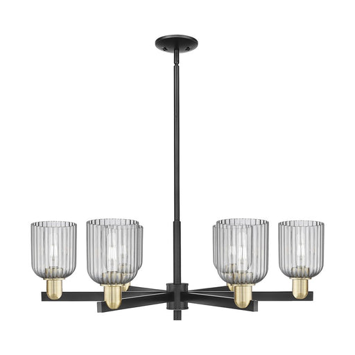Innovations Bridal Veil 6Lt 35" Stem Chandelier, BKBS/SM - 716-6CR-BAB-G559-5SM