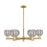 Innovations ADS 6Lt 24" Stem Chandelier, BB/SM - 716-6CR-BB-G1213-6SM