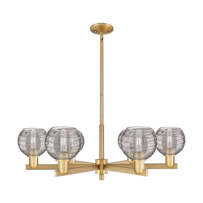 Innovations ADS 6Lt 24" Stem Chandelier, BB/SM - 716-6CR-BB-G1213-6SM