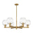 Innovations Preston 6Lt 24" Globe Stem Chandelier, BB/CL - 716-6CR-BB-G458-7CL