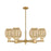 Innovations Preston 6Lt 24" Bell Stem Chandelier, BB/MC - 716-6CR-BB-G459-6ME
