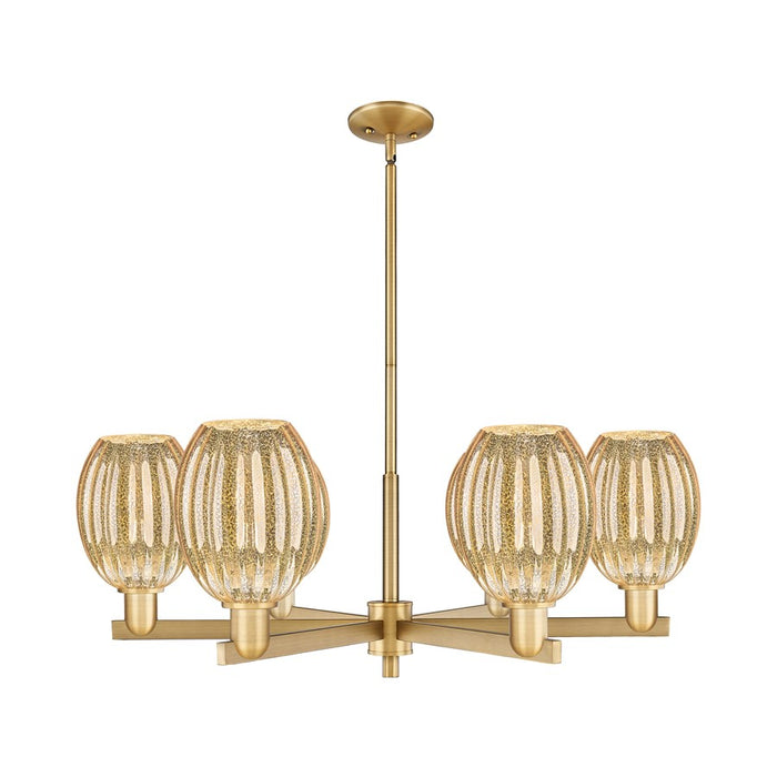 Innovations Preston 6Lt 24" Bell Stem Chandelier, BB/MC - 716-6CR-BB-G459-6ME