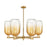 Innovations BH Cloche 6Lt 24" Stem Chandelier, BB/AM - 716-6CR-BB-G482-7AM