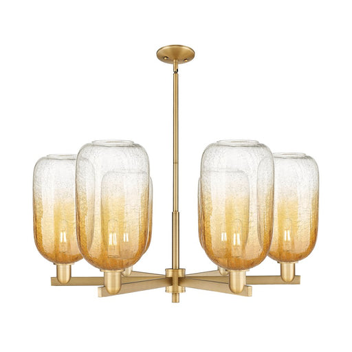 Innovations BH Cloche 6Lt 24" Stem Chandelier, BB/AM - 716-6CR-BB-G482-7AM