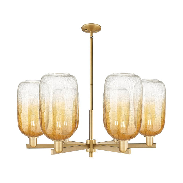 Innovations BH Cloche 6Lt 24" Stem Chandelier, BB/AM - 716-6CR-BB-G482-7AM
