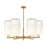 Innovations BH Cloche 6Lt 24" Stem Chandelier, BB/OP - 716-6CR-BB-G482-7OP