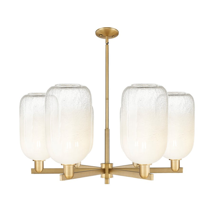 Innovations BH Cloche 6Lt 24" Stem Chandelier, BB/OP - 716-6CR-BB-G482-7OP