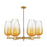 Innovations BH Flute 6Lt 24" Stem Chandelier, BB/AM - 716-6CR-BB-G484-7AM