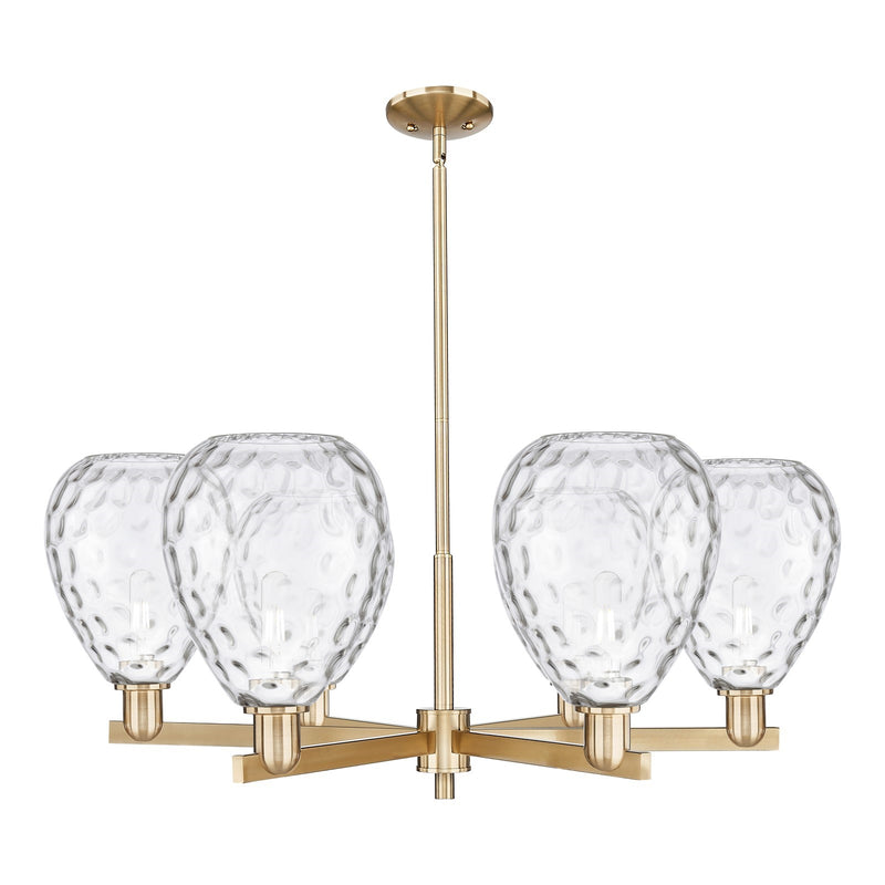 Innovations Waverly 38in 6-Light Chandelier | Industrial Champagne Bronze Steel and Clear Glass | Dining Room & Living Room | Model 716-6CR-CB-G372