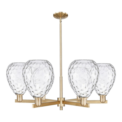 Innovations Waverly 38in 6-Light Chandelier | Industrial Champagne Bronze Steel and Clear Glass | Dining Room & Living Room | Model 716-6CR-CB-G372