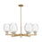 Innovations Preston 6Lt 24" Bell Stem Chandelier, CBZ/CL - 716-6CR-CB-G459-6CL