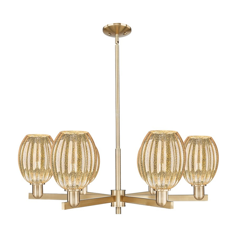 Innovations Preston 6Lt 24" Bell Stem Chandelier, CBZ/MC - 716-6CR-CB-G459-6ME