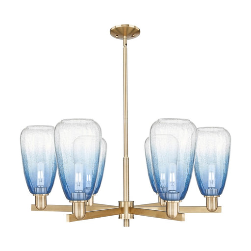Innovations BH Almond 6Lt 24" Stem Chandelier, CBZ/CL - 716-6CR-CB-G480-6SB