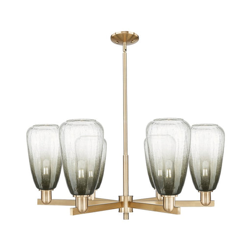 Innovations BH Almond 6Lt 24" Stem Chandelier, CBZ/SL - 716-6CR-CB-G480-6SL