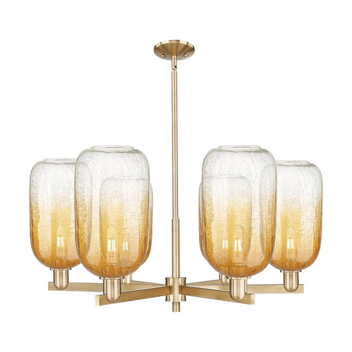 Innovations BH Cloche 6Lt 24" Stem Chandelier, CBZ/AM - 716-6CR-CB-G482-7AM