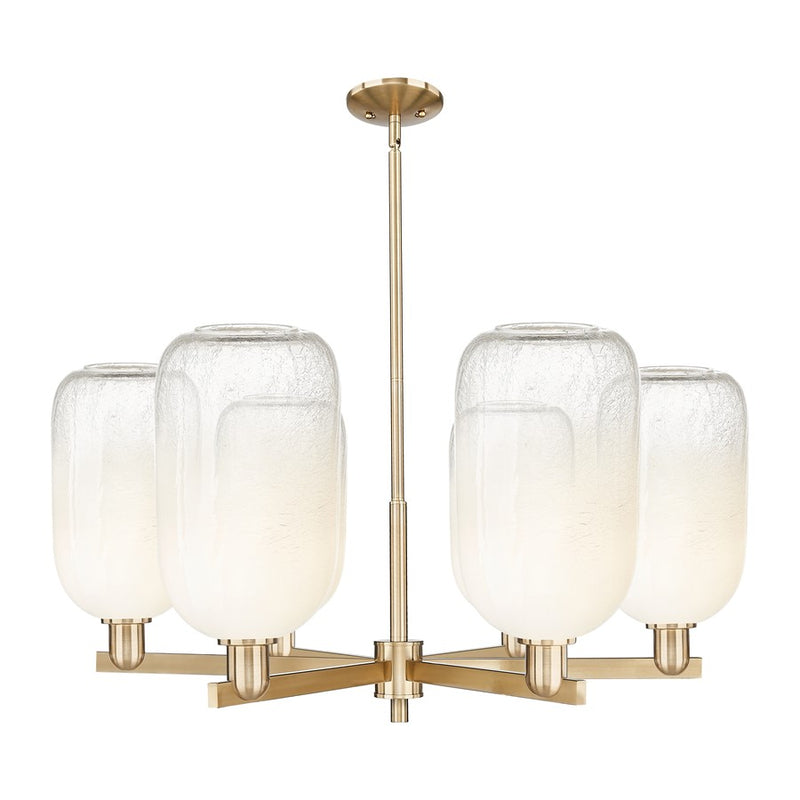 Innovations BH Cloche 6Lt 24" Stem Chandelier, CBZ/OP - 716-6CR-CB-G482-7OP
