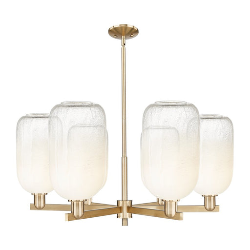 Innovations BH Cloche 6Lt 24" Stem Chandelier, CBZ/OP - 716-6CR-CB-G482-7OP